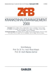 Cover von Krankenhausmanagement 2000