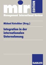 Cover von Integration in der internationalen Unternehmung