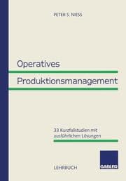 Cover von Operatives Produktionsmanagement