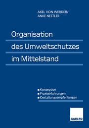 Cover von Organisation des Umweltschutzes im Mittelstand