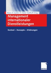 Cover von Management internationaler Dienstleistungen