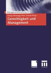 Cover von Gerechtigkeit und Management