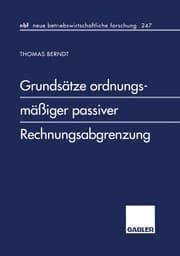 Cover von Grundsätze ordnungsmäßiger passiver Rechnungsabgrenzung