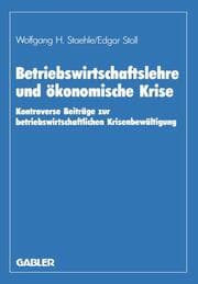 Cover von Betriebswirtschaftslehre und ökonomische Krise