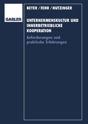 Cover von Unternehmenskultur und innerbetriebliche Kooperation