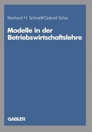Cover von Modelle in der Betriebswirtschaftslehre