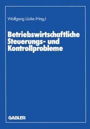 Cover von Betriebswirtschaftliche Steuerungs- und Kontrollprobleme