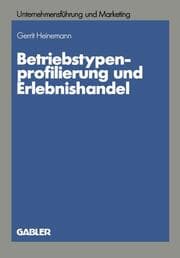 Cover von Betriebstypenprofilierung und Erlebnishandel
