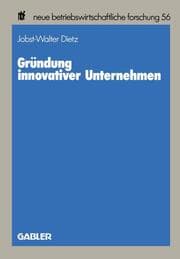 Cover von Gründung innovativer Unternehmen