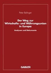 Cover von Der Weg zur Wirtschafts- und Währungsunion in Europa