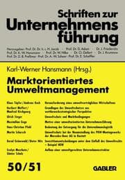 Cover von Marktorientiertes Umweltmanagement