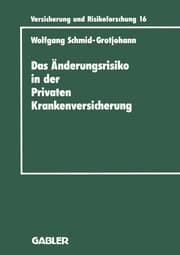 Cover von Das Änderungsrisiko in der Privaten Krankenversicherung
