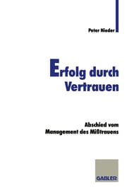 Cover von Erfolg durch Vertrauen