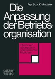 Cover von Die Anpassung der Betriebsorganisation