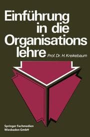 Cover von Einführung in die Organisationslehre