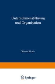 Cover von Unternehmensführung und Organisation