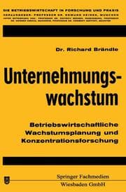 Cover von Unternehmungswachstum