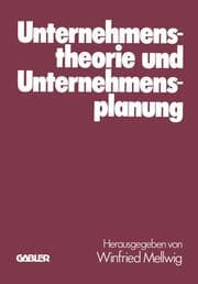 Cover von Unternehmenstheorie und Unternehmensplanung