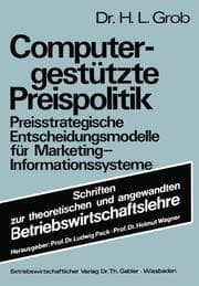Cover von Computergestützte Preispolitik