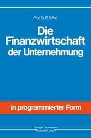 Cover von Die Finanzwirtschaft der Unternehmung
