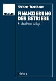 Cover von Finanzierung der Betriebe