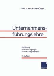 Cover von Unternehmensführungslehre