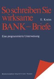 Cover von So schreiben Sie wirksame Bankbriefe