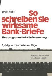 Cover von So schreiben Sie Wirksame Bankbriefe