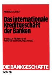 Cover von Das internationale Kreditgeschäft der Banken