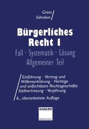 Cover von Bürgerliches Recht 1