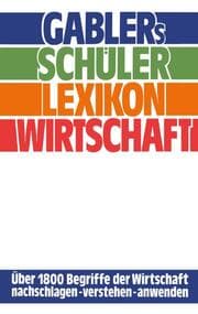 Cover von Gablers Schüler Lexikon Wirtschaft
