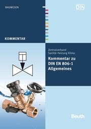 Cover von Kommentar zu DIN EN 806-1