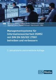 Cover von Managementsysteme für Informationssicherheit (ISMS) mit DIN EN ISO/IEC 27001 betreiben und verbessern