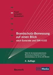Cover von Brandschutz-Bemessung auf einen Blick nach Eurocodes und DIN 4102