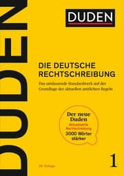 Cover von Duden - Die deutsche Rechtschreibung