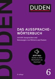 Cover von Duden - Das Aussprachewörterbuch