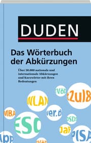Cover von Duden - Das Wörterbuch der Abkürzungen