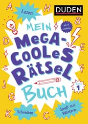 Cover von Mein megacooles Rätselbuch - Lesen - Schreiben - Spaß mit Wörtern - ab 8 Jahren - Band 1
