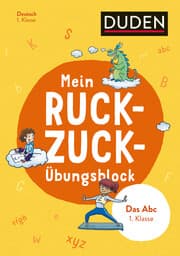 Cover von Mein Ruckzuck-Übungsblock - Das Abc 1. Klasse