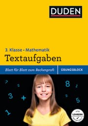 Cover von Übungsblock: Mathematik - Textaufgaben 3. Klasse