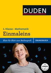 Cover von Übungsblock: Mathematik - Einmaleins, 4. Klasse - bis 1.000.000