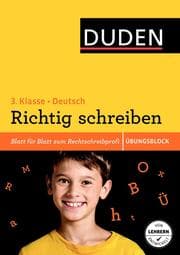 Cover von Übungsblock: Deutsch - Richtig schreiben 3. Klasse