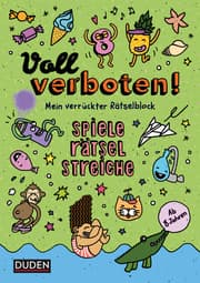Cover von Voll verboten! Mein verrückter Rätselblock 3 - Ab 8 Jahren