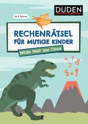 Cover von Rechenrätsel für mutige Kinder - Wilde Welt der Dinos
