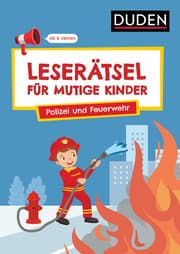 Cover von Leserätsel für mutige Kinder - Polizei und Feuerwehr