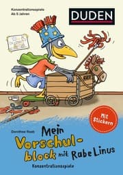 Cover von Mein Vorschulblock mit Rabe Linus - Konzentrationsspiele