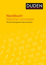 Cover von Handbuch Stilsicher schreiben