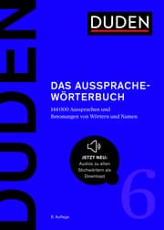 Cover von Duden - Das Aussprachewörterbuch
