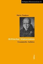 Cover von Kritischer Historismus