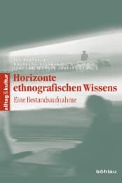 Cover von Horizonte ethnografischen Wissens